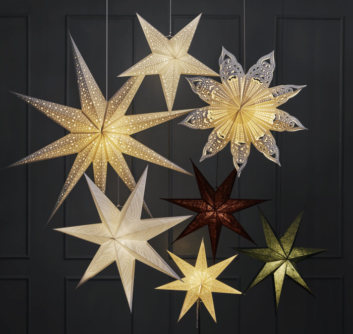Adventsstjärna Snowflake Vit Ø60 cm